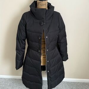 Kate Spade Black Puffer Jacket with Bow detail
